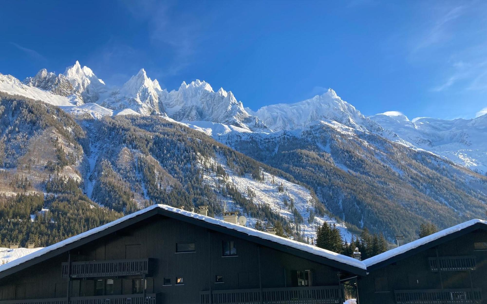 Chamonix Superbe Appartement Vue Mont Blanc Екстериор снимка